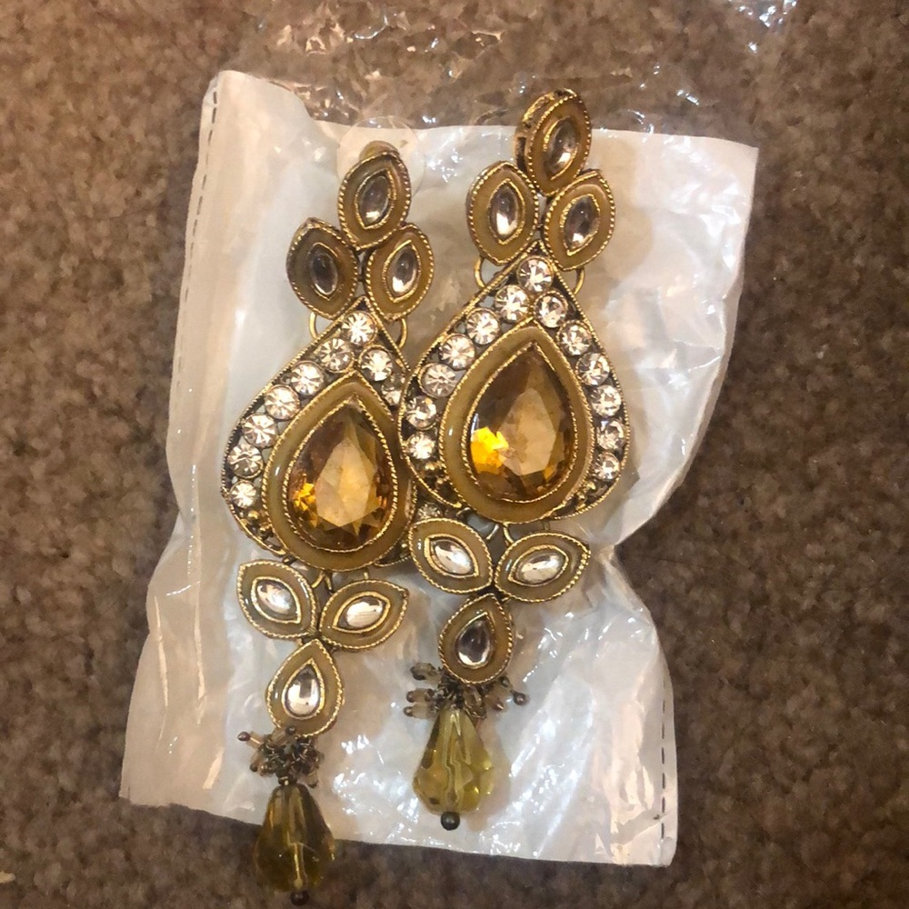 Polki large earrings